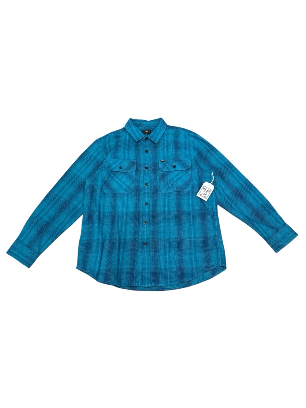 Obey Button Up Flannel Shirt Men’s Sz XL
